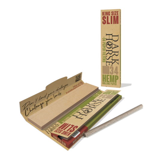 Dark Horse Hemp King Size Rolling Papers + Tips